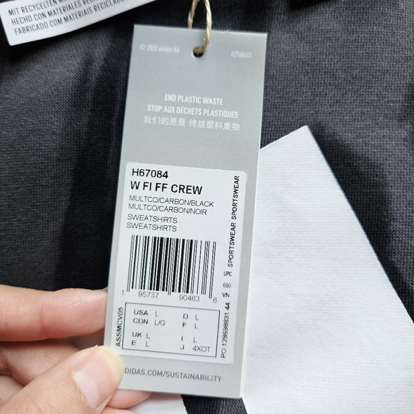 ADIDAS Sportswear Future icons Feel Fierce Graphic Sweatshirt Tiger Large NWT - Picture 5 of 14